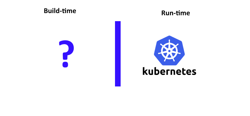 Kubernetes is runtime only 