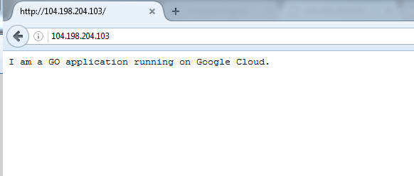 Live http Connection to Gcloud